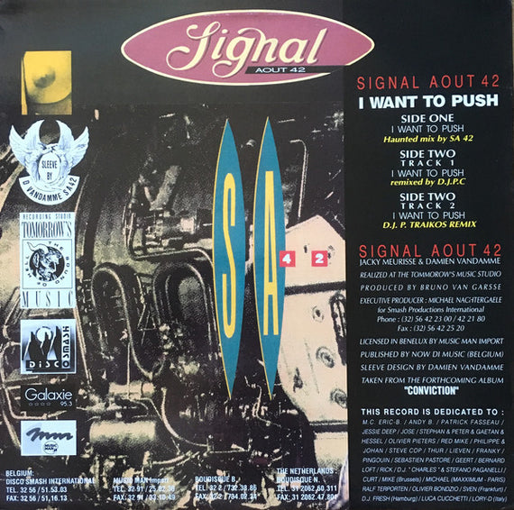Signal Aout 42 : I Want To Push (12")