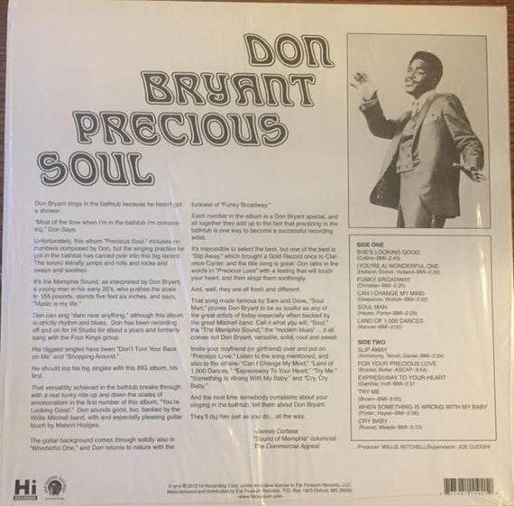 Don Bryant : Precious Soul (LP, Album, RE)