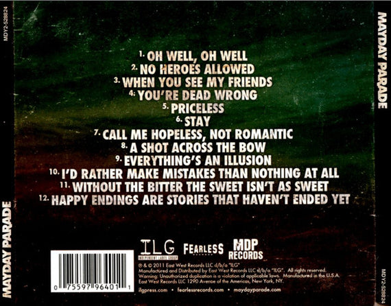 Mayday Parade : Mayday Parade (CD, Album)