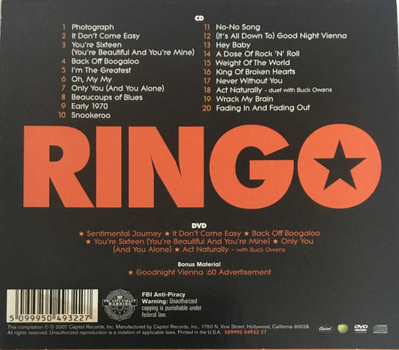 Ringo Starr : Photograph: The Very Best Of Ringo (CD, Comp + DVD-V)