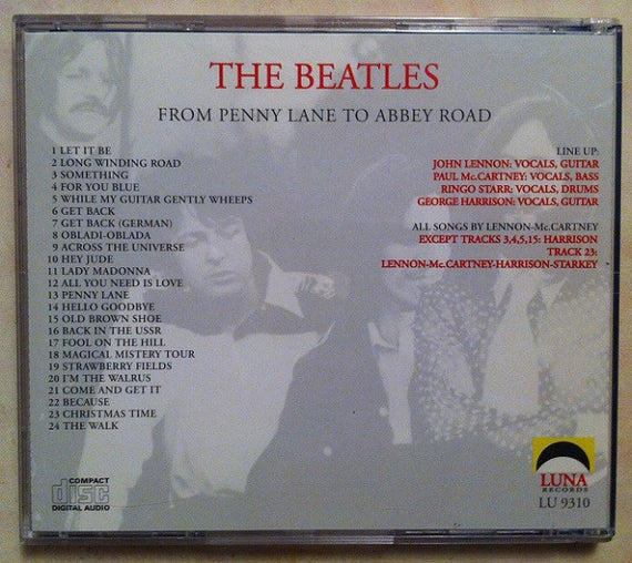 The Beatles : From Penny Lane To Abbey Road (CD, Comp, Unofficial)
