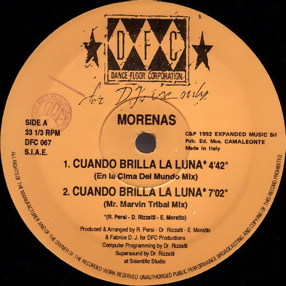 Morenas : Cuando Brilla La Luna (12")
