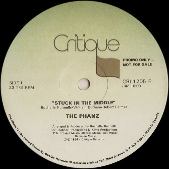 The Phanz : Stuck In The Middle (12", Promo)