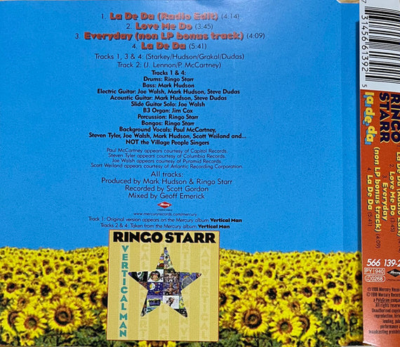 Ringo Starr : La De Da (CD, Single, Sli)