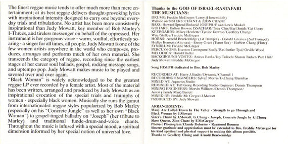 Judy Mowatt : Black Woman (CD, Album, RE)