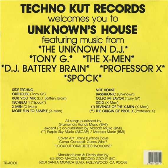 Unknown DJ* : Unknown's House (LP, Comp)