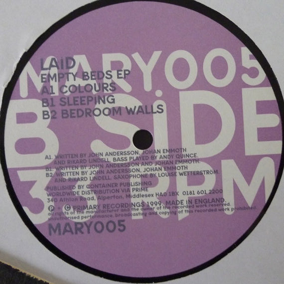 Laid : Empty Beds EP (12", EP)