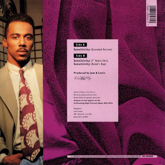 Ralph Tresvant : Sensitivity (12", Single)