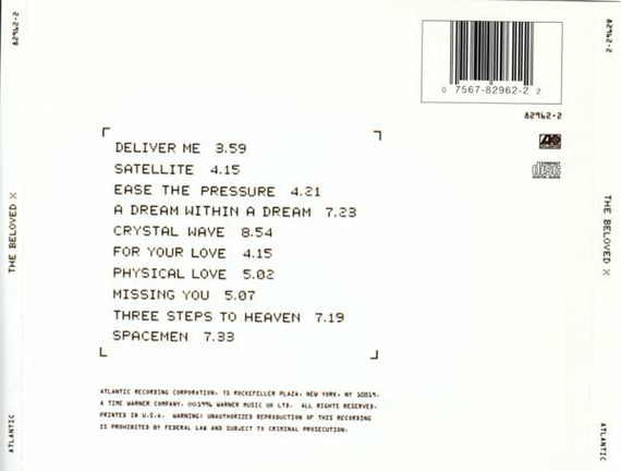 The Beloved : X (CD, Album)
