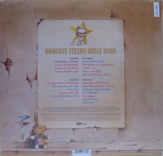 Elton John : Goodbye Yellow Brick Road (2xLP, Album, Ltd, Num, RE, RM, Yel)