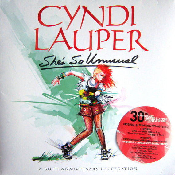 Cyndi Lauper : She's So Unusual (A 30th Anniversary Celebration) (LP, Album, RE, RM, Cle)