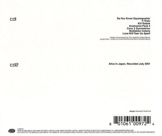 Squarepusher : Do You Know Squarepusher (CD, Album + CD)