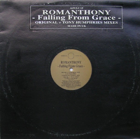 Romanthony : Falling From Grace (12")