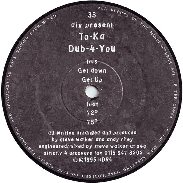 To-Ka : Dub-4-You (12")