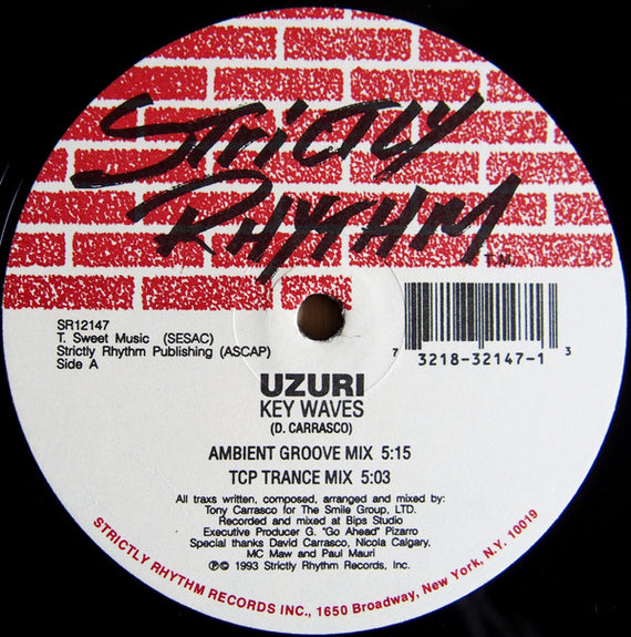 Uzuri : Key Waves / Wanna Go (12")