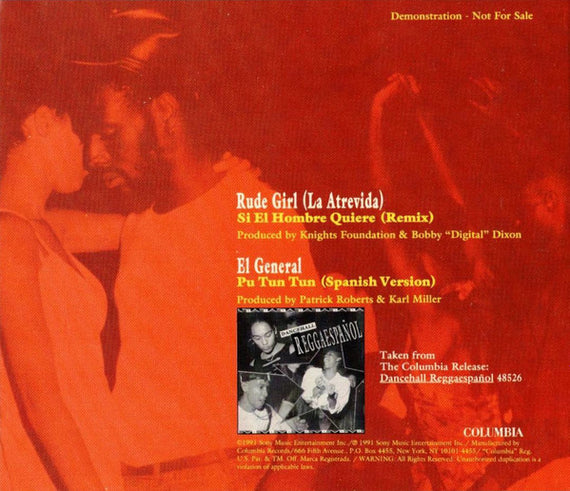 Rude Girl (La Atrevida)* / El General : Si El Hombre Quiere (CD, Single, Promo)