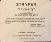 Stryper : Honestly (12", Single, Promo)