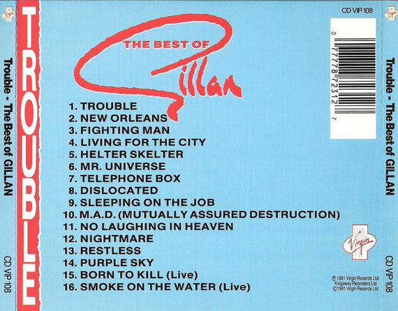 Gillan : Trouble - The Best Of Gillan (CD, Comp, RE)