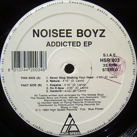 Noisee Boyz : Addicted EP (12", EP)