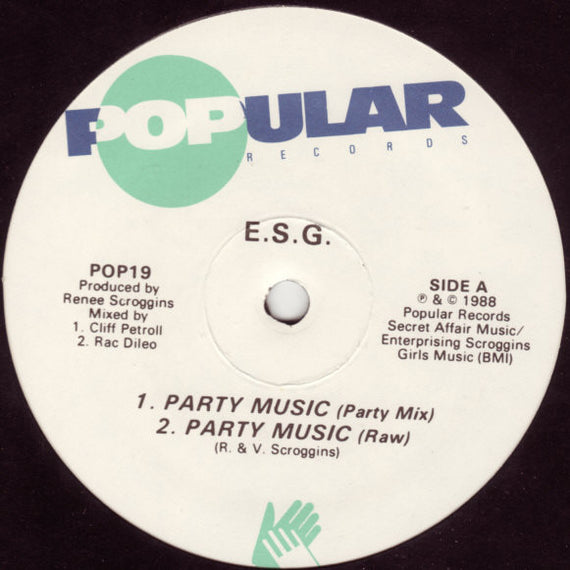 E.S.G.* : Party Music / Moody (A New Mood) (12")