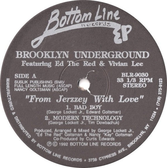 Brooklyn Underground Featuring Ed The Red & Vivian Lee : From Jerzzey With Love (12", EP)