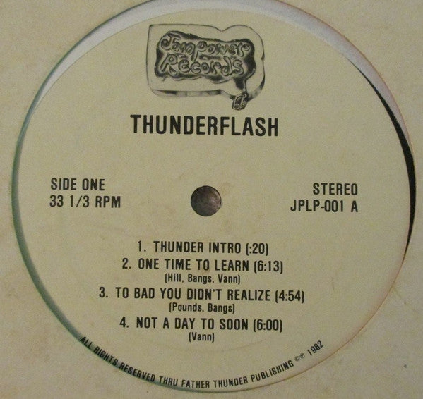 Thunderflash : Thunderflash (LP, Album, Promo)