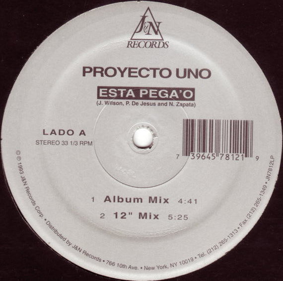 Proyecto Uno : Esta Pega'o (12")