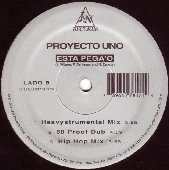 Proyecto Uno : Esta Pega'o (12")
