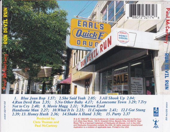 Paul McCartney : Run Devil Run (CD, Album, RE)