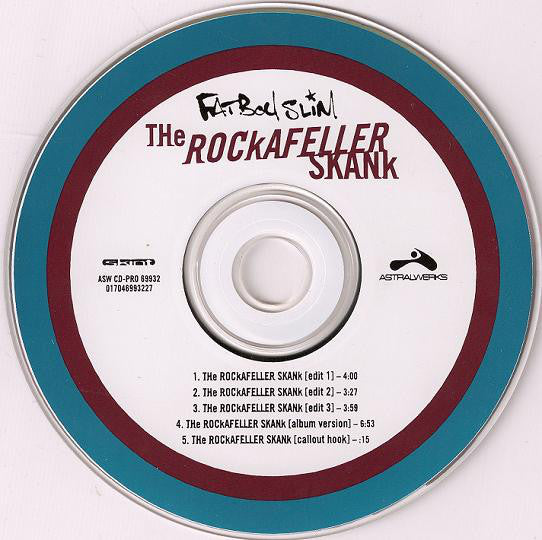 Fatboy Slim : The Rockafeller Skank (CD, Maxi, Promo)