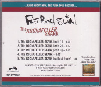 Fatboy Slim : The Rockafeller Skank (CD, Maxi, Promo)