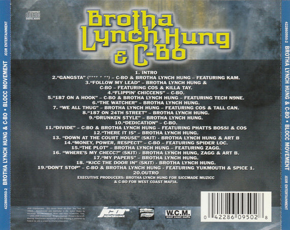 Brotha Lynch Hung & C-Bo : Blocc Movement (CD, Album)