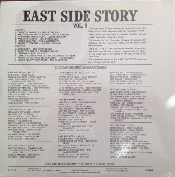 Various : East Side Story Vol. 8 (LP, Album, Comp)