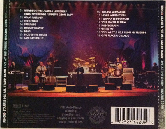Ringo Starr And His All-Starr Band : Live At The Greek Theatre 2008 (CD, Album)