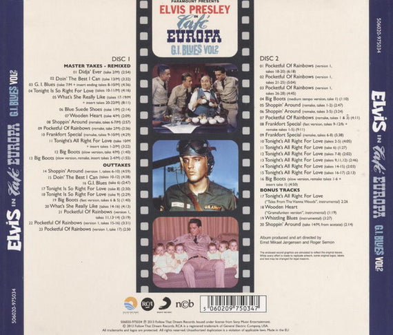 Elvis Presley : Cafe Europa G.I. Blues Vol. 2 (2xCD, Album, S/Edition)