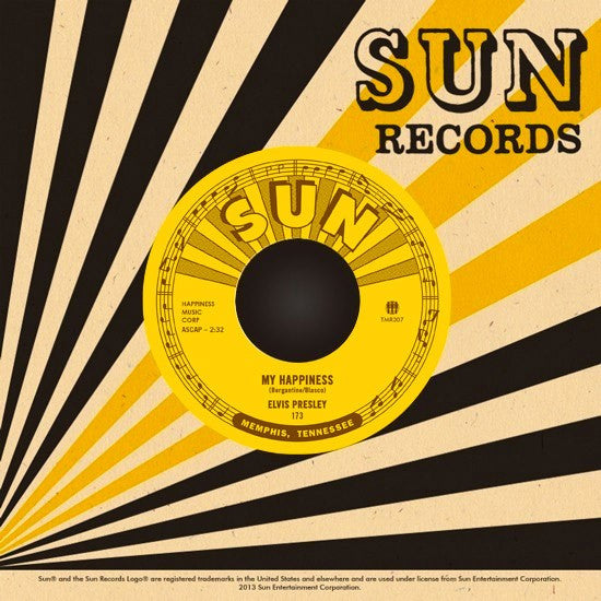 Elvis Presley : My Happiness / That's When Your Heartaches Begin (7", RE)