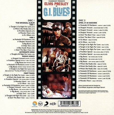Elvis Presley : G.I. Blues (2xCD, Album, RE)