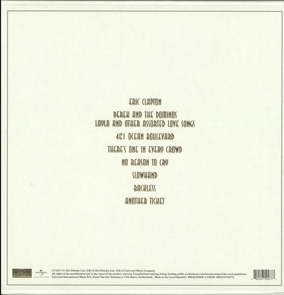 Eric Clapton : The Studio Album Collection 1970-1981 (Box, Comp + 2xLP, Album, RE + LP, Album, RE + LP, )