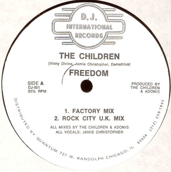 Sterling Void & Paris Brightledge / The Children : It's All Right / Freedom (12")