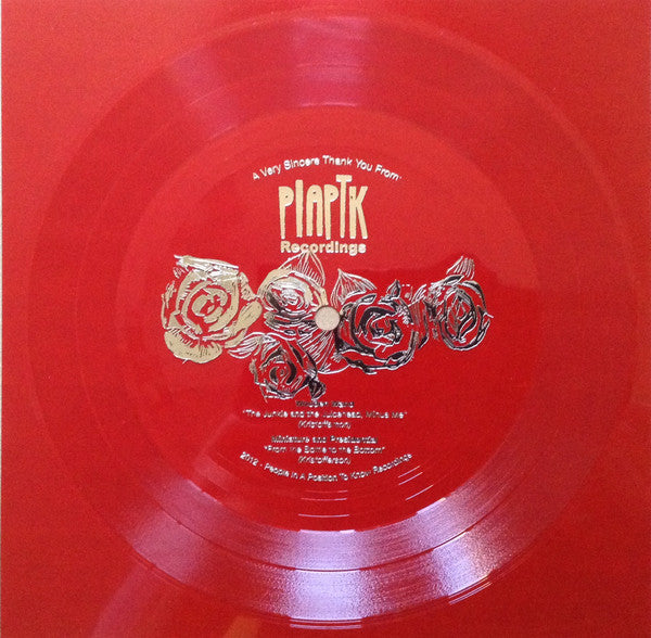 Wooden Wand / Miniature And Presidential : A Very Sincere Thank You From PIAPTK Recordings (Flexi, 7", Shape, Red)