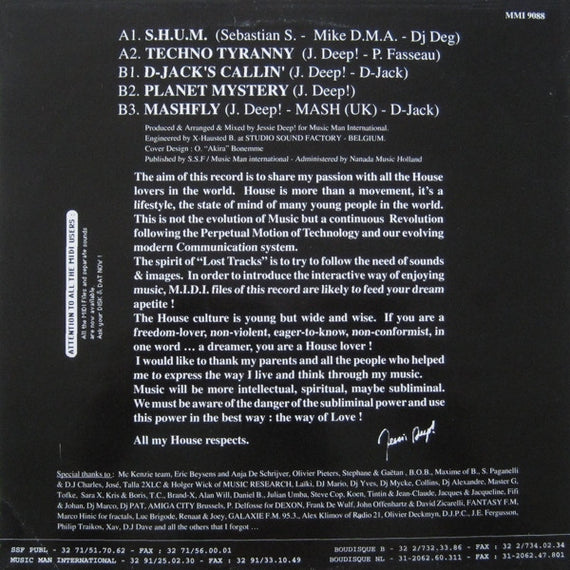 Jessie Deep! : Lost Tracks Vol. 1 (12")