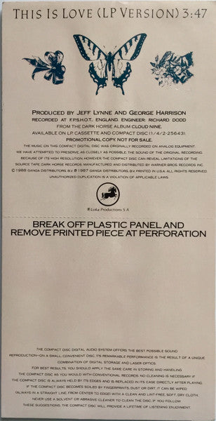 George Harrison : This Is Love (CD, Mini, Single, Promo)