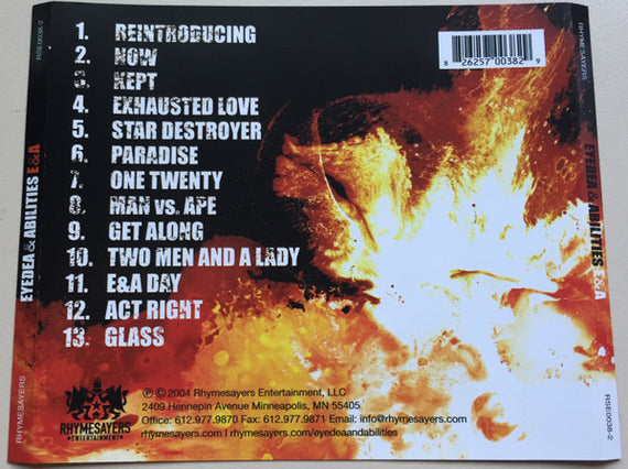 Eyedea & Abilities : E&A (CD, Album, RE)