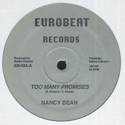 Nancy Dean : Too Many Promises (12", Single)