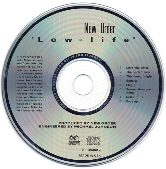 New Order : 'Low-life' (CD, Album, RP, SRC)