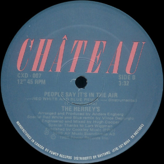 The Herrey's : People Say It's In The Air (Red White And Blue Remix) (12")