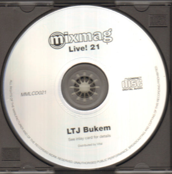 LTJ Bukem : Mixmag Live! Volume 21 (CD, Mixed)