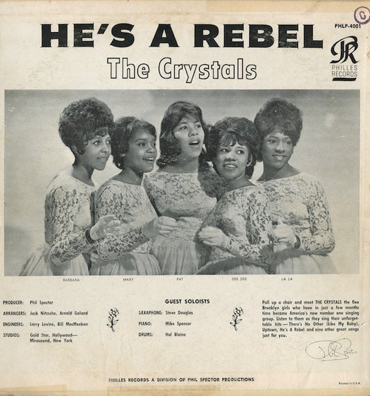 The Crystals : He's A Rebel (LP, Album, Mono)