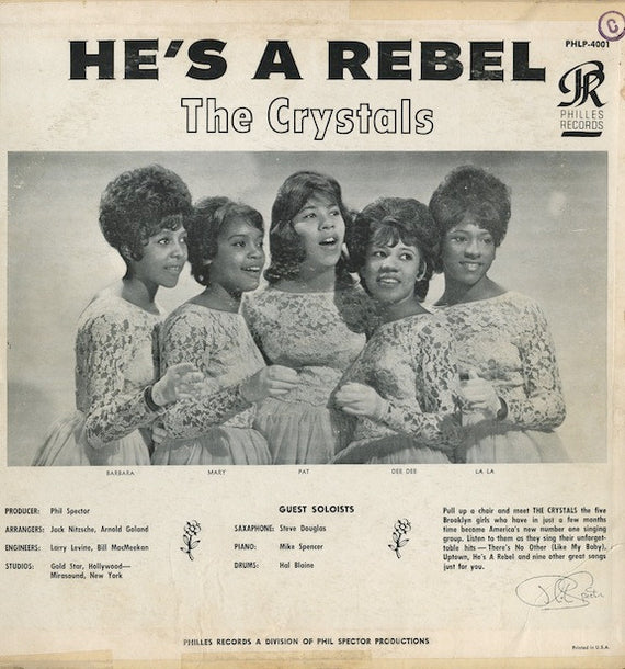 The Crystals : He's A Rebel (LP, Album, Mono)