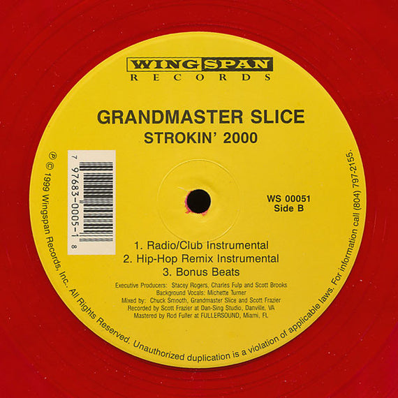 Grandmaster Slice : Strokin' 2000 (12", Red)